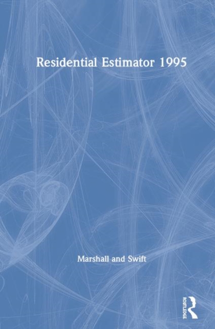 Residential Estimator 1995, Hardback Book