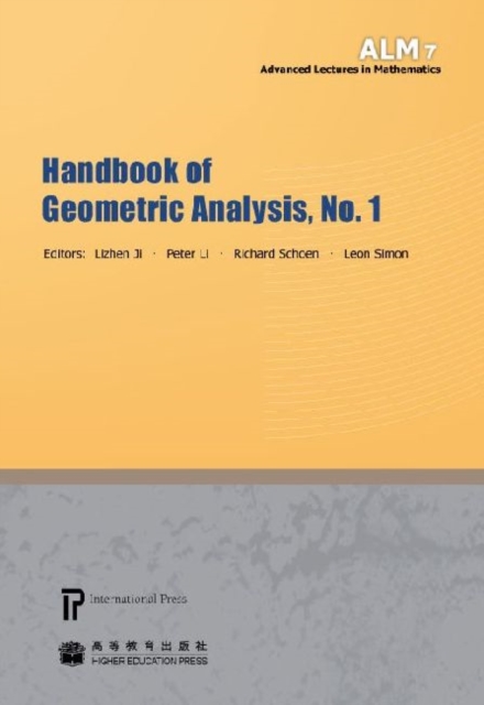Handbook of Geometric Analysis, No. 1, Hardback Book