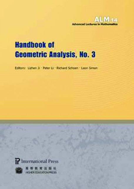 Handbook of Geometric Analysis, No. 3, Paperback / softback Book
