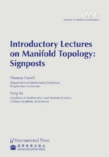 Introductory Lectures on Manifold Topology : Signposts, Paperback / softback Book
