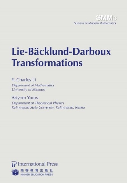 Lie-Backlund-Darboux Transformations, Paperback / softback Book