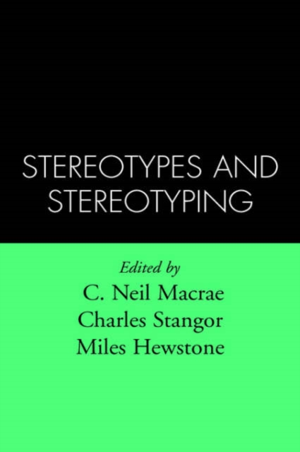 Stereotypes and Stereotyping, Hardback Book