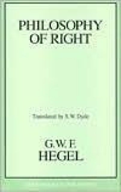 Philosophy of Right, Paperback / softback Book