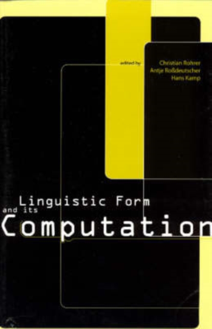 Linguistic Form and Its Computation, Paperback / softback Book