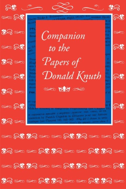 Companion to the Papers of Donald Knuth, Hardback Book