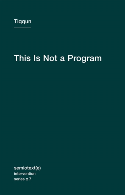 This Is Not a Program, Paperback / softback Book