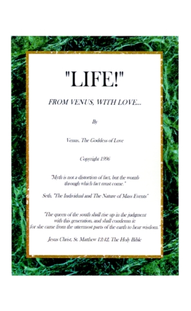 Life! from Venus, with Love, Paperback / softback Book