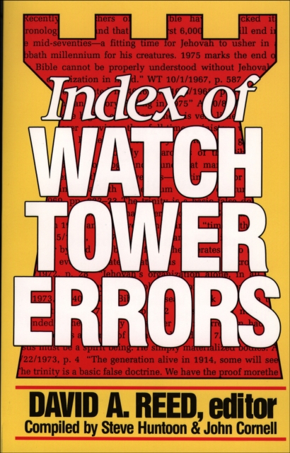 Index of Watchtower Errors 1879 to 1989, EPUB eBook