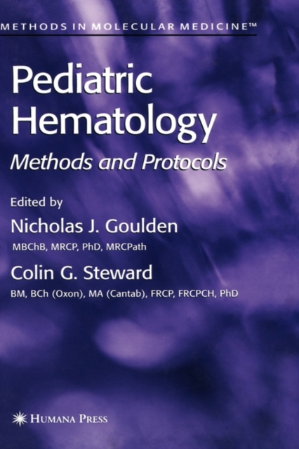 Pediatric Hematology : Methods and Protocols, Hardback Book