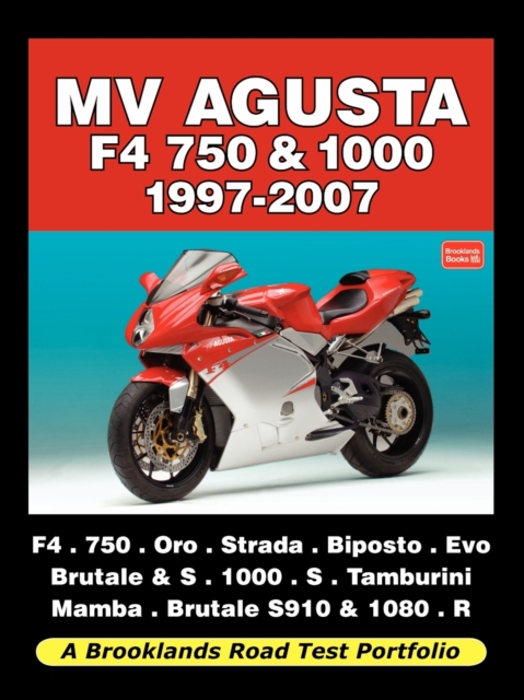 Mv Agusta F4 750 & 1000 1997-2007 - Road Test Portfolio, Paperback / softback Book