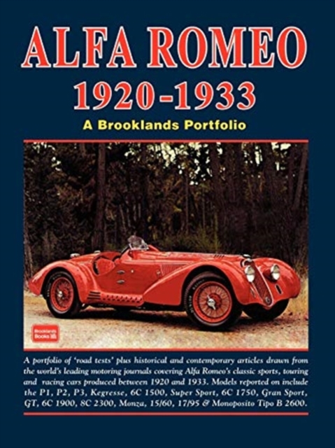 Alfa Romeo 1920-1933 Road Test Portfolio, Paperback / softback Book