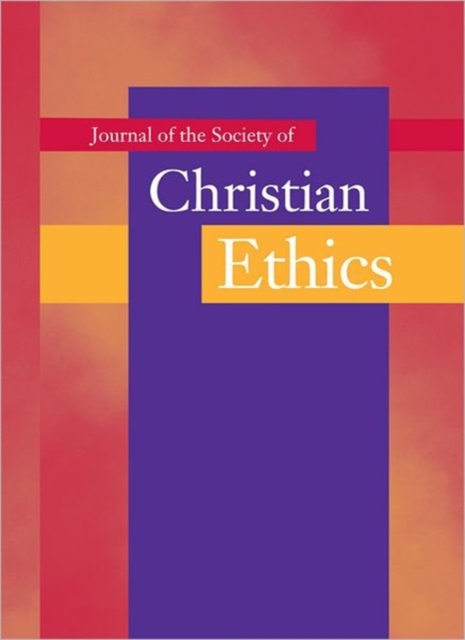 Journal of the Society of Christian Ethics : Spring/Summer 2012, Volume 32, No. 1, Paperback / softback Book