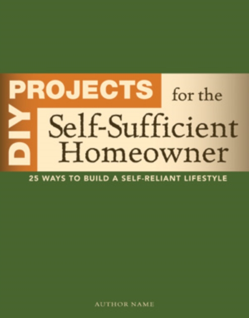 DIY Projects for the Self-Sufficient Homeowner : 25 Ways to Build a Self-Reliant Lifestyle, Paperback / softback Book