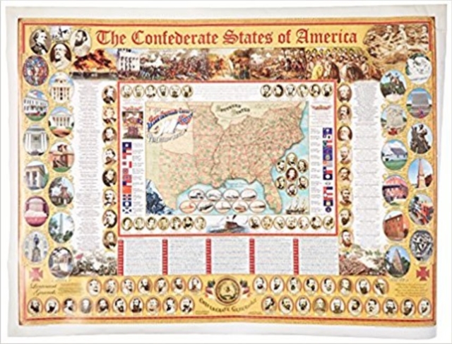 Confederate States of America Poster, The, Sheet map, rolled Book