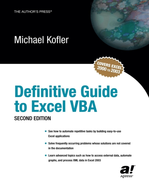 Definitive Guide to Excel VBA, Paperback / softback Book