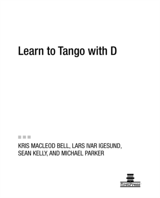Learn to Tango with D, Paperback / softback Book