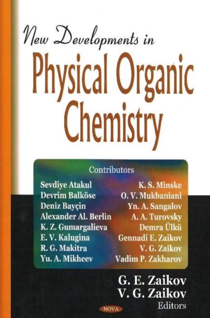 New Developments in Physical Organic Chemistry, Hardback Book
