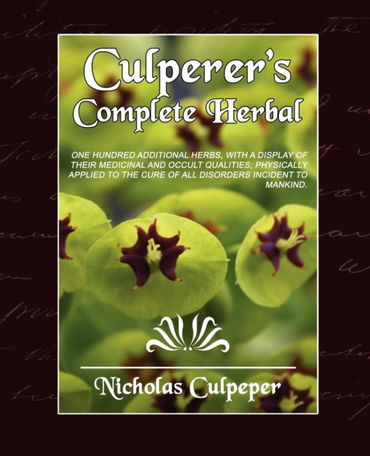 Culpeper's Complete Herbal, Paperback / softback Book