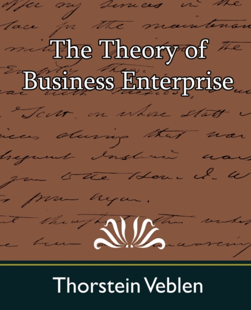 The Theory of Business Enterprise, Paperback / softback Book