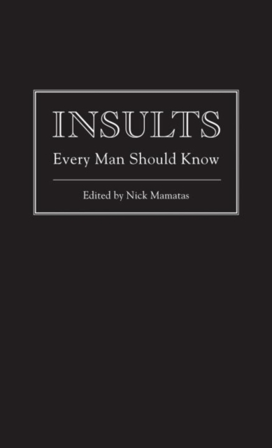 Insults Every Man Should Know, EPUB eBook