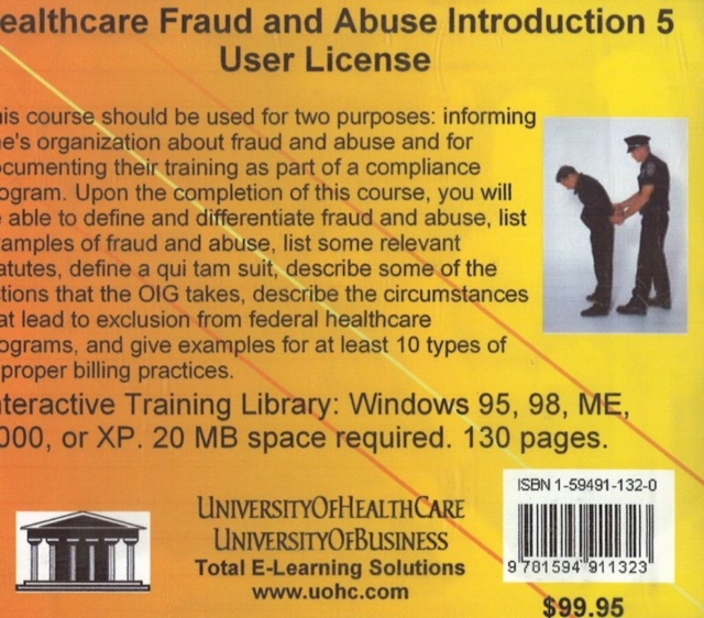 Healthcare Fraud and Abuse Introduction, 5 Users, CD-ROM Book