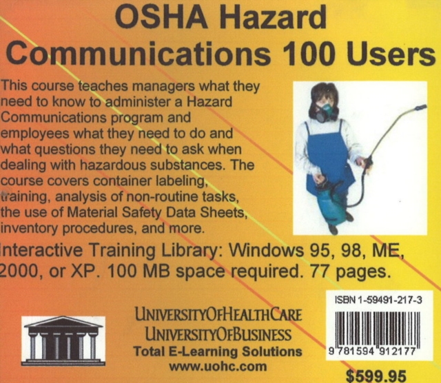 OSHA Hazard Communications, 100 Users, CD-ROM Book