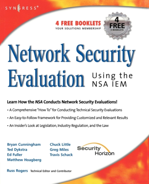 Network Security Evaluation Using the NSA IEM, Paperback / softback Book