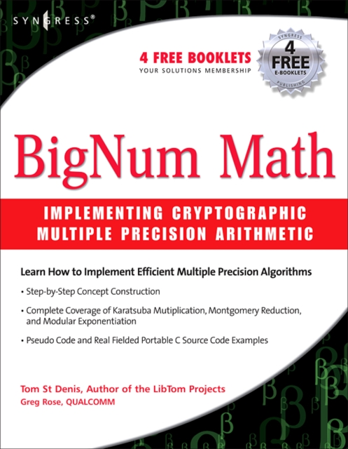 BigNum Math : Implementing Cryptographic Multiple Precision Arithmetic, Paperback / softback Book