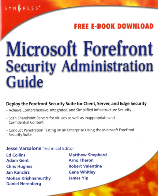 Microsoft Forefront Security Administration Guide, Paperback / softback Book