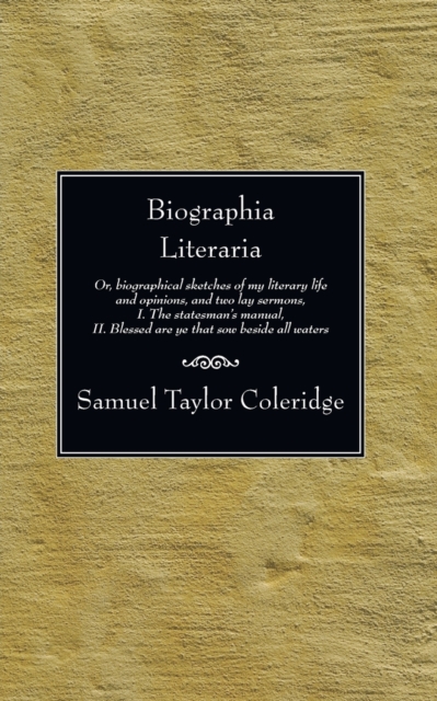 Biographia Literaria, Paperback / softback Book