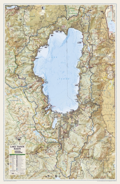 Lake Tahoe Basin,tubed : Wall Maps U.S., Sheet map, rolled Book