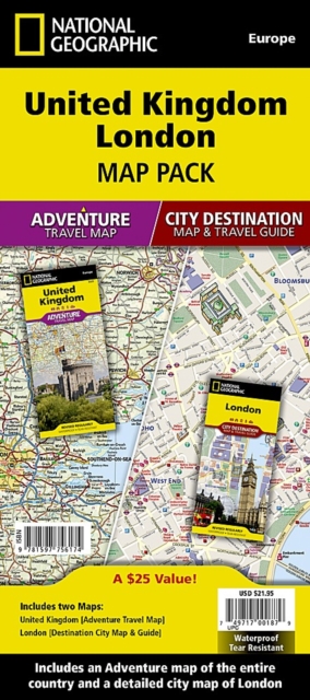 United Kingdom, London, Map Pack Bundle : Travel Maps International Adventure/Destination Map, Sheet map, folded Book