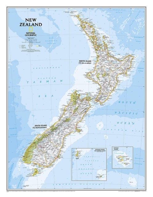 New Zealand, Laminated, Sheet map Book