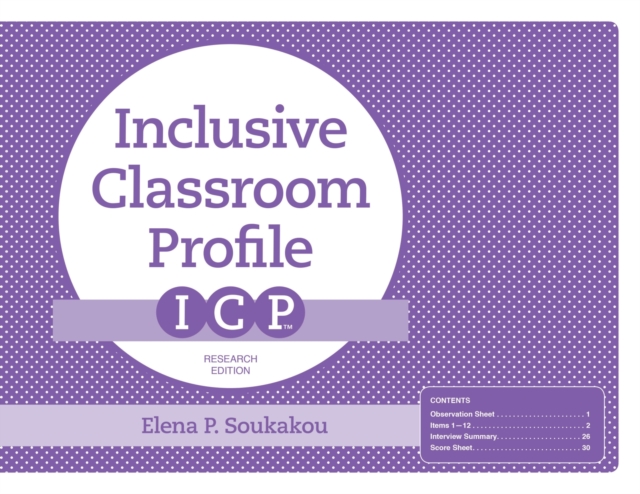 The Inclusive Classroom Profile (ICP™) Forms, Paperback / softback Book