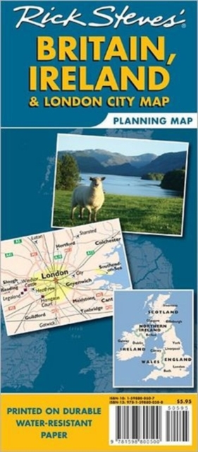 Rick Steves' Britain, Ireland and London City Map, Paperback Book