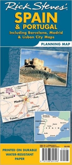 Rick Steves' Spain and Portugal Map, Sheet map, folded Book