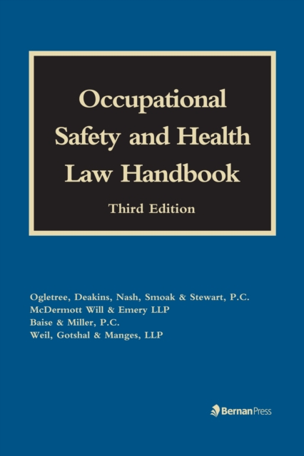 Occupational Safety and Health Law Handbook, Hardback Book