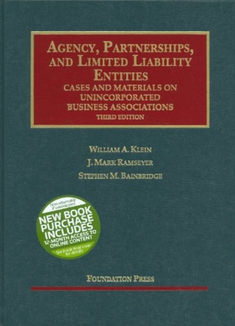 Agency, Partnerships, and Limited Liability Entities : Unincorporated Business Associations, 3d (Interactive), Hardback Book