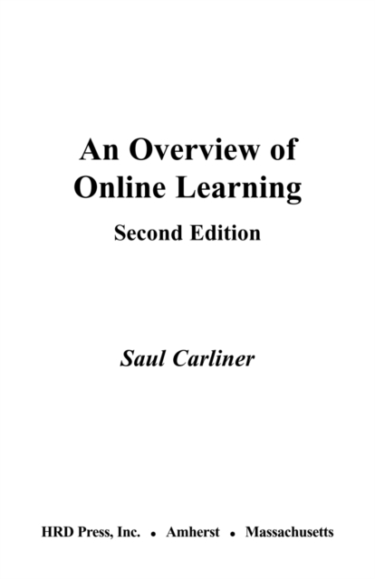 An Overview of Online Learning 2nd Edition, PDF eBook
