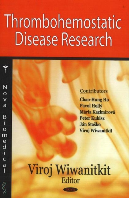 Thrombohemostatic Disease Research, Hardback Book