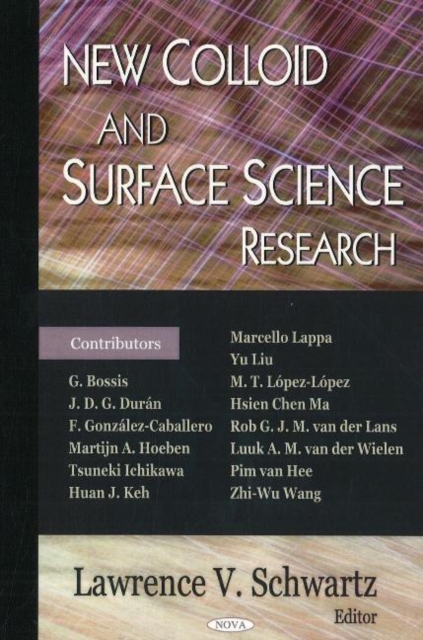 New Colloid & Surface Science Research, Hardback Book