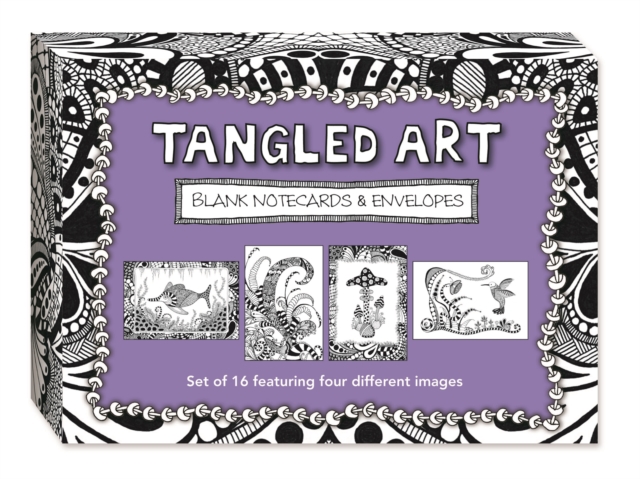 Tangled Art Blank Note Cards & Envelopes : Set of 16 Featuring Four Different Images, Paperback / softback Book