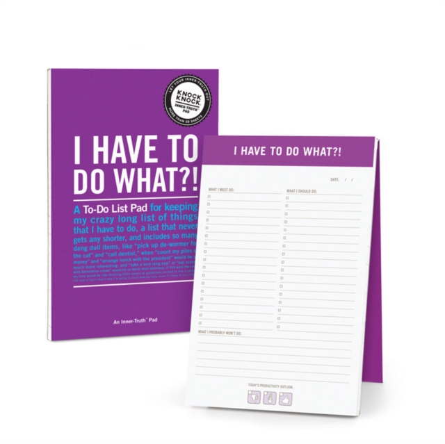 Knock Knock I Have to Do What?! Inner Truth Pad, Other printed item Book