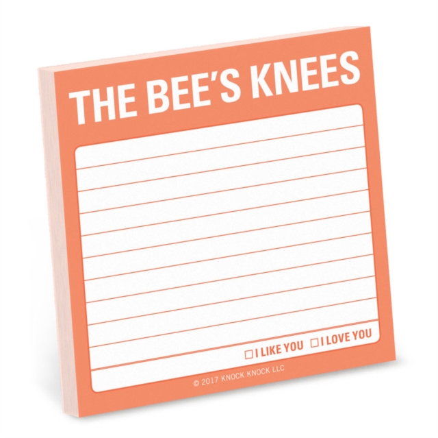 Knock Knock The Bee`s Knees Sticky Note, Stickers Book