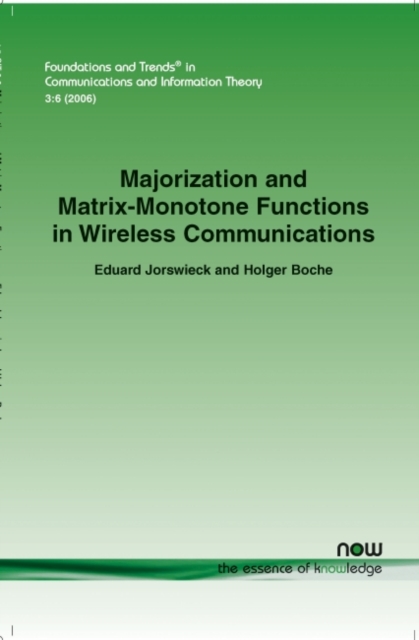 Majorization and Matrix Monotone Functions in Wireless Communications, Paperback / softback Book