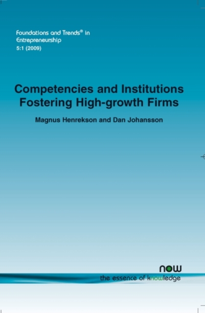 Competencies and Institutions Fostering High-growth Firms, Paperback / softback Book