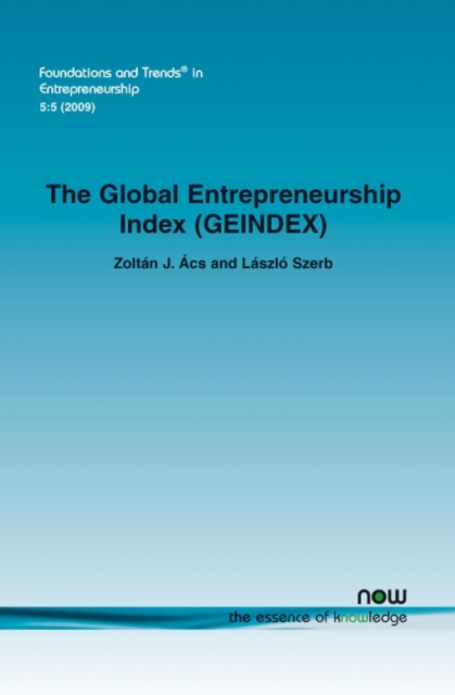 The Global Entrepreneurship Index (GEINDEX), Paperback / softback Book
