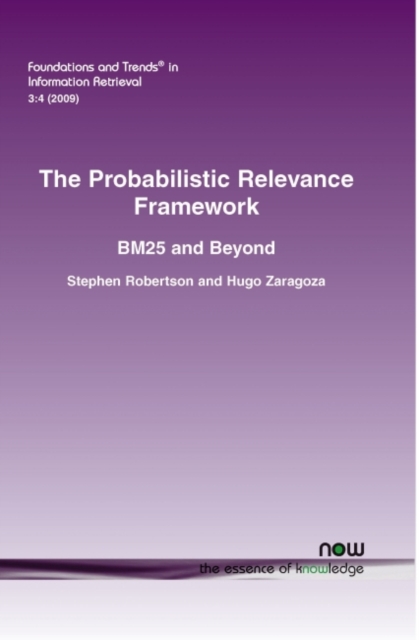 The Probabilistic Relevance Framework, Paperback / softback Book