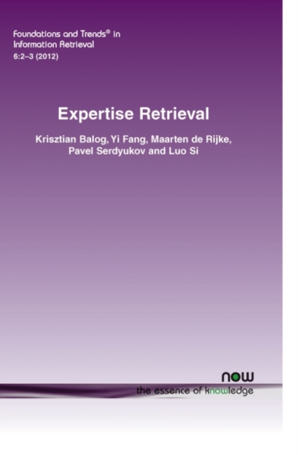 Expertise Retrieval, Paperback / softback Book