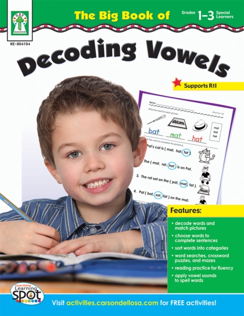 The Big Book of Decoding Vowels, Grades 1 - 3, PDF eBook